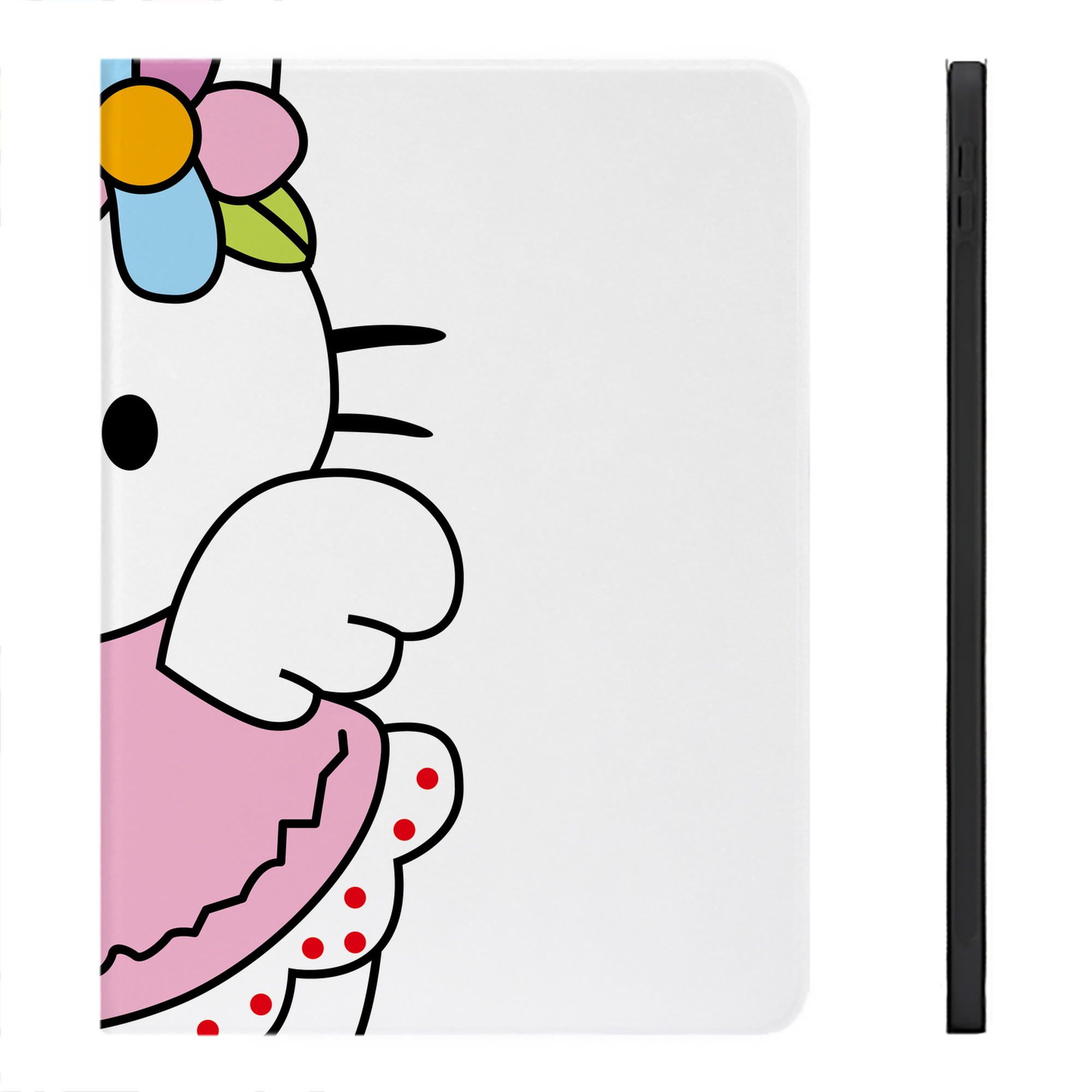 （画像用） Hello Kitty ハローキティ IPadケース ペンホルダー付き ブックスタイルデザイン